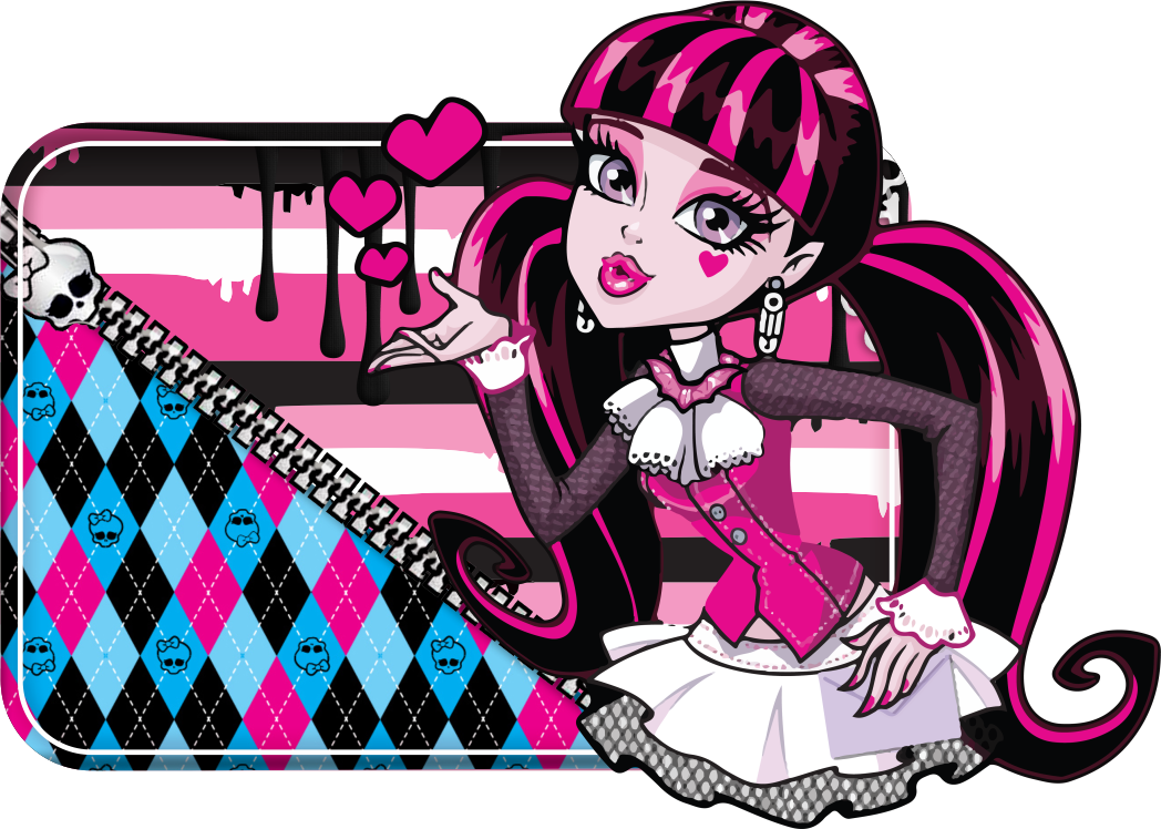 Etiqueta Escolar Monster High (1)