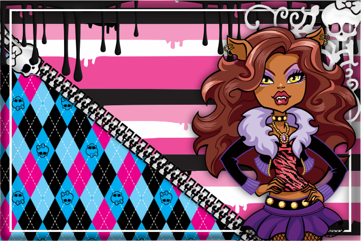 Etiqueta Escolar Monster High (3)