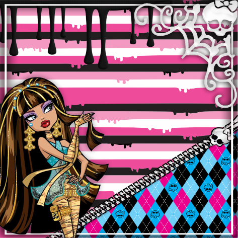 Etiqueta Escolar Monster High (6)