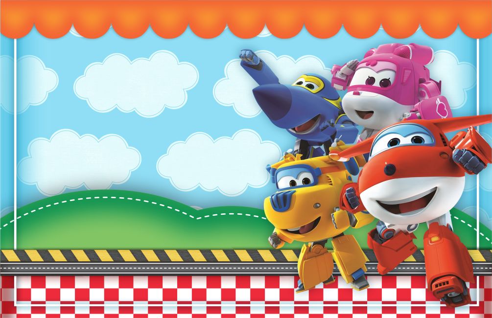 Etiqueta Escolar Super Wings (2)