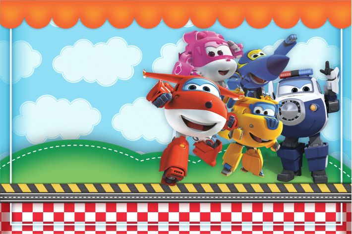 Etiqueta Escolar Super Wings (3)