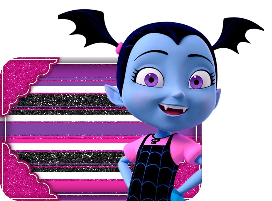 Etiqueta Escolar Vampirina (1)