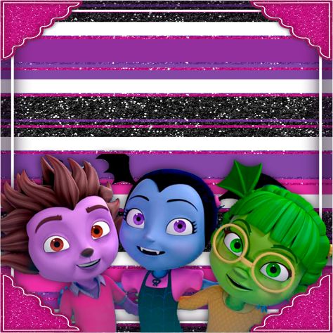 Etiqueta Escolar Vampirina (6)