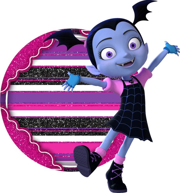 Etiqueta Escolar Vampirina (8)