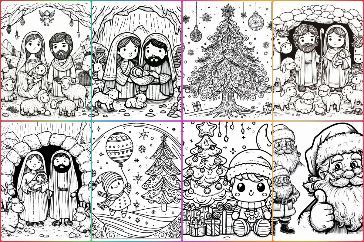 Desenhos de Natal para colorir