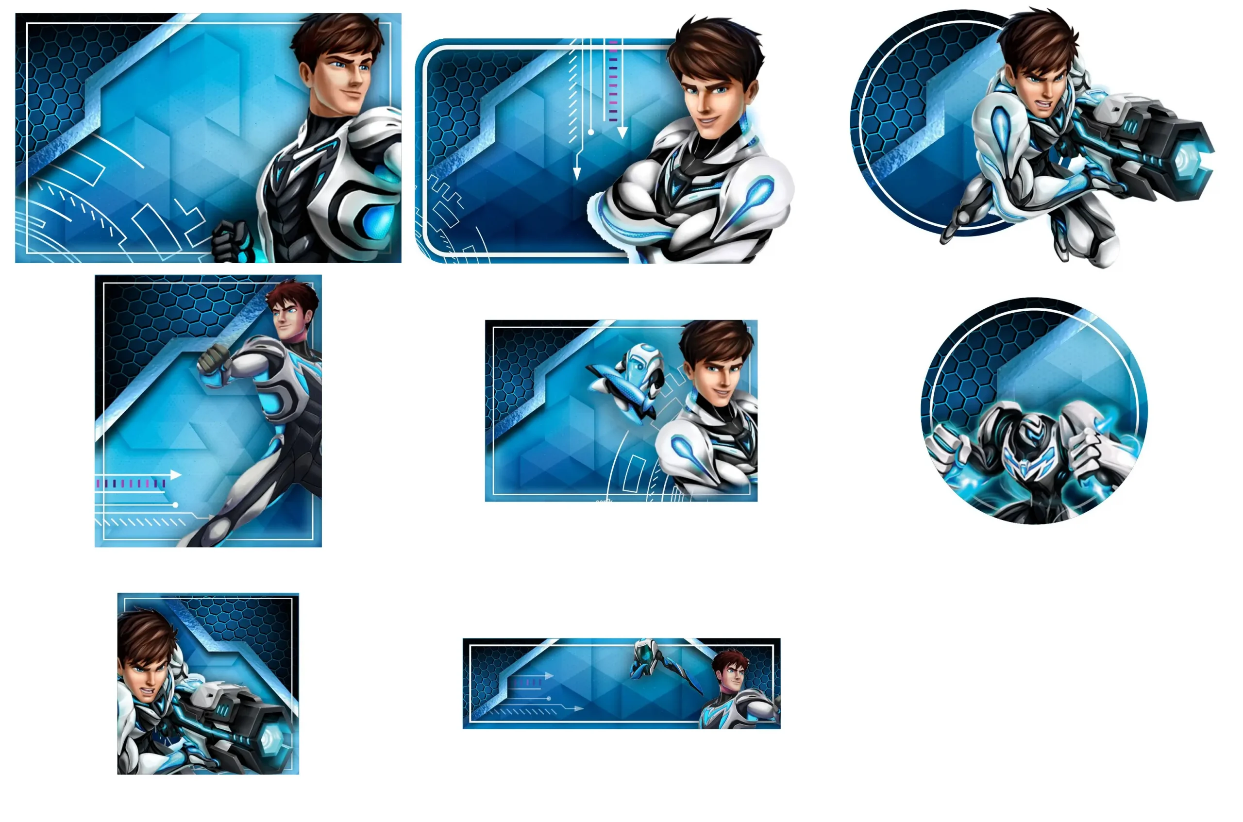 Etiqueta Escolar Max Steel para imprimir