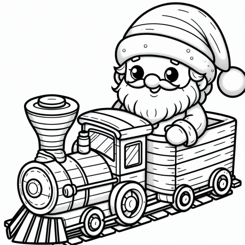 papai noel trem natal