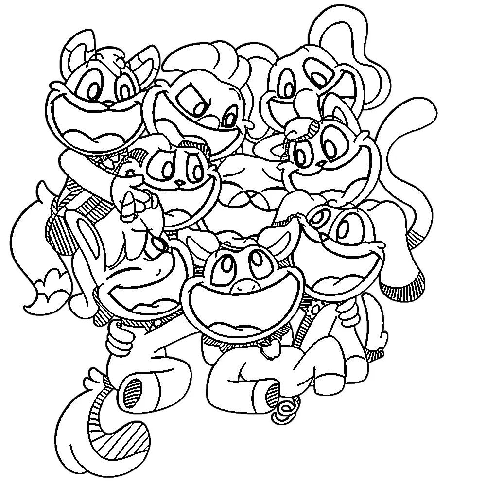 coloriage Smiling Critters à imprimer