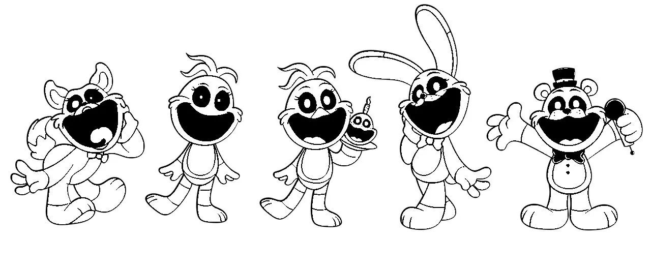 coloriage Smiling Critters pour bebe a imprimer