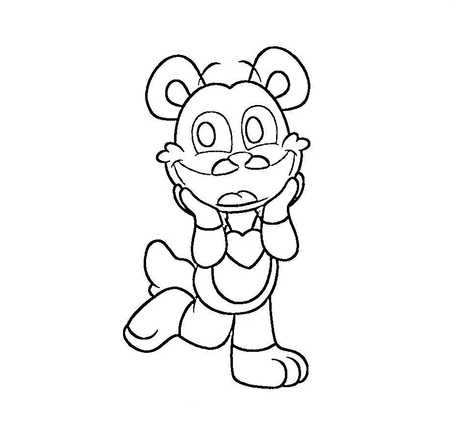 coloriage Smiling Critters à imprimer pour enfant de 3 ans