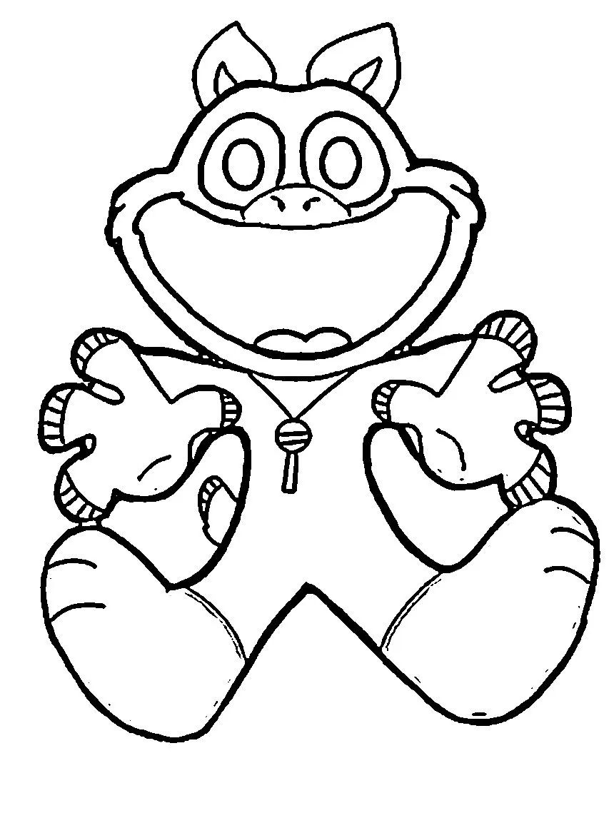 coloriage Smiling Critters à imprimer pour enfant de 4 ans