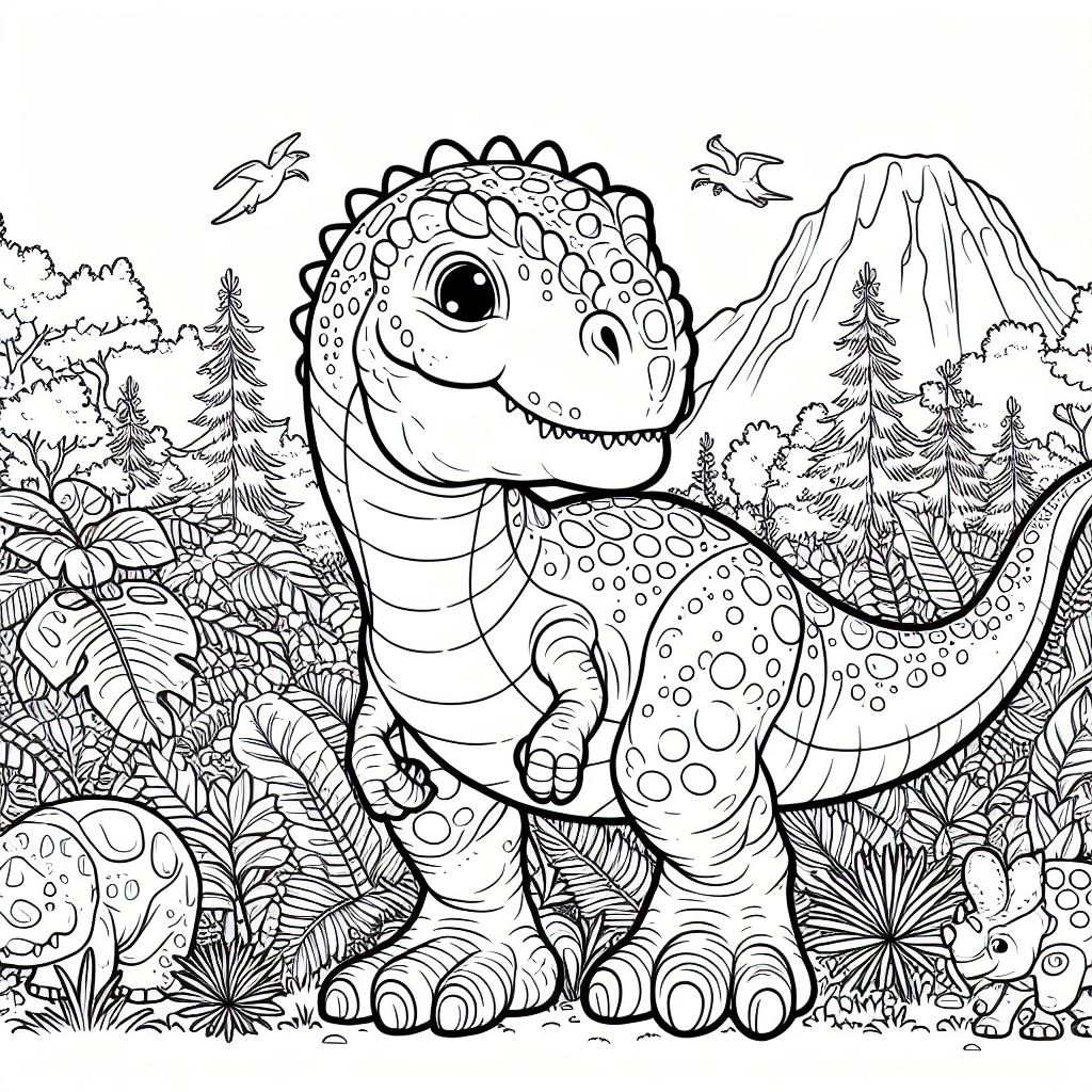 Dinossauro para colorir (2)