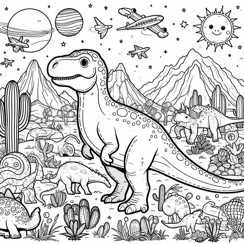 Dinossauro para colorir (7)