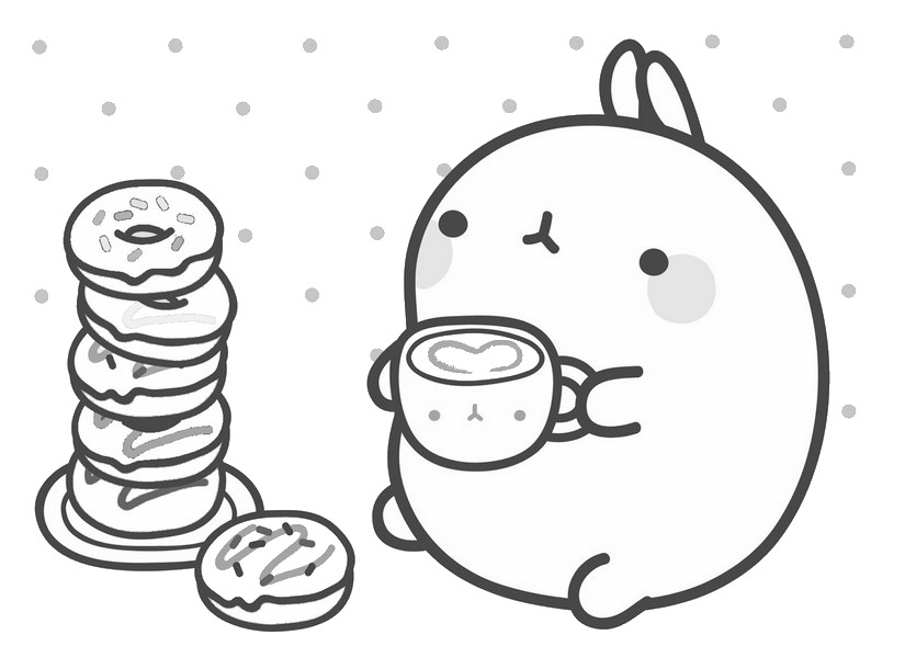 É hora do chá! Molang