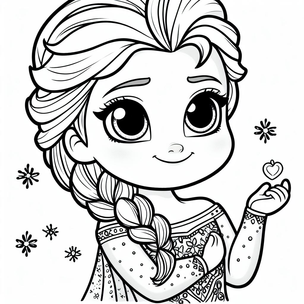 Elsa para colorir (6)