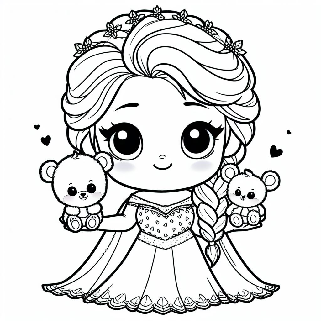 Elsa para colorir (7)