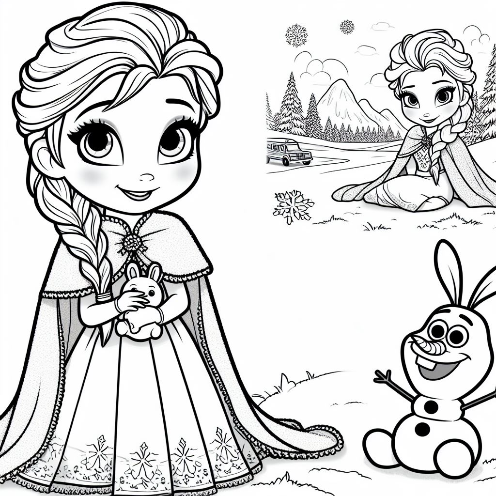 Elsa para colorir (8)