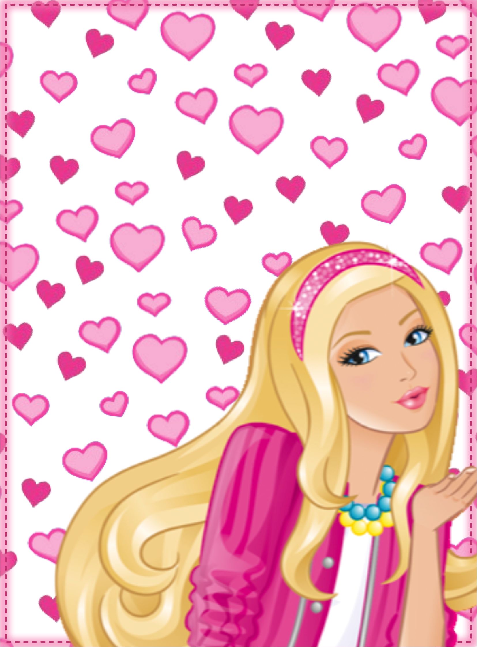 Etiqueta Escolar Barbie (1)