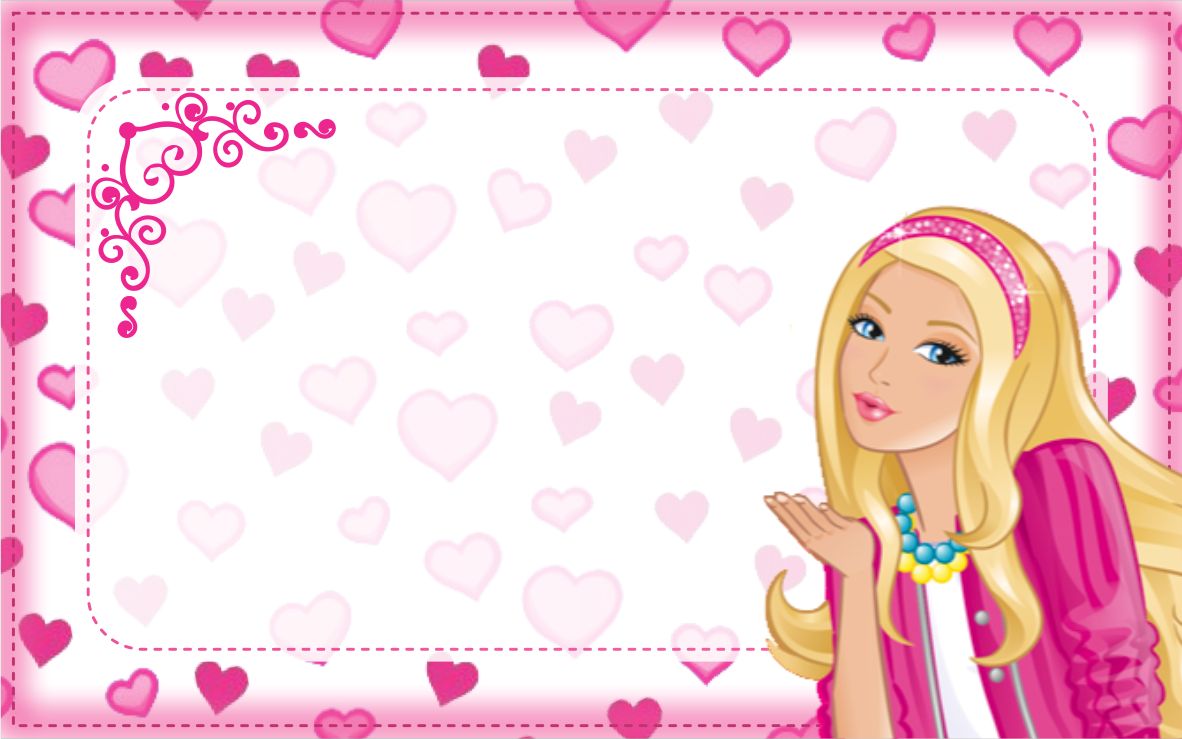 Etiqueta Escolar Barbie (2)