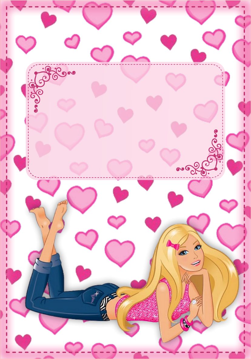 Etiqueta Escolar Barbie (3)