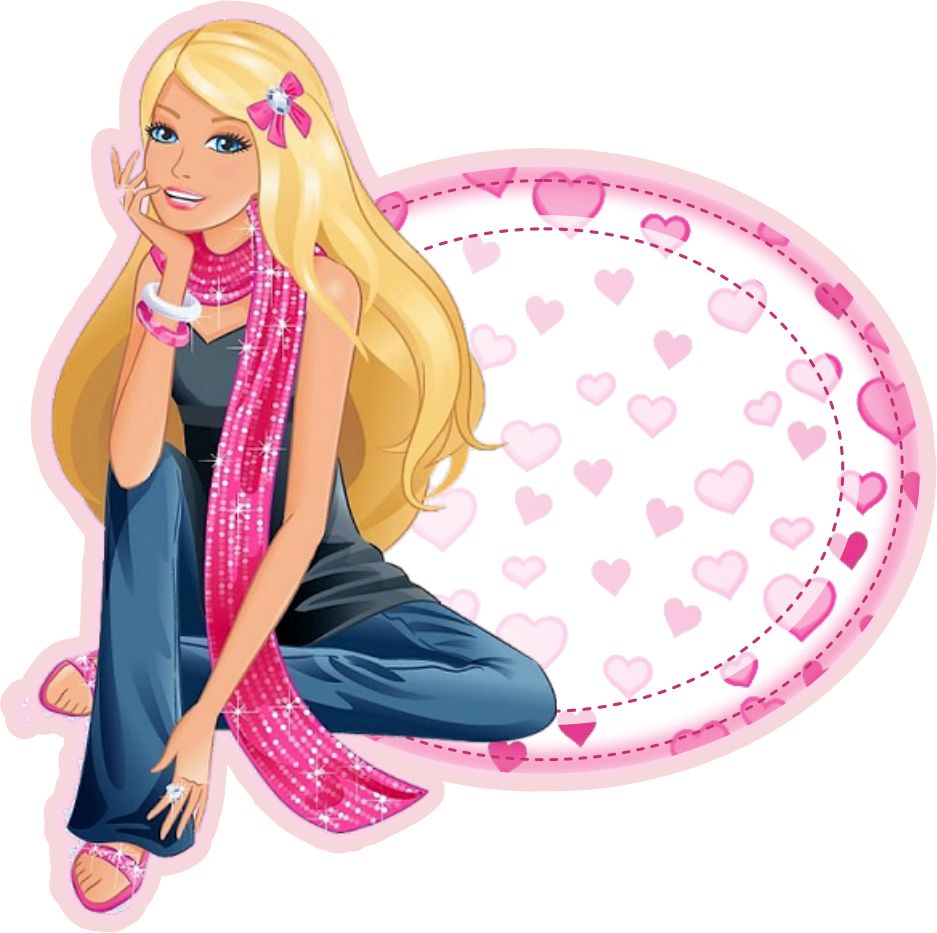 Etiqueta Escolar Barbie (6)