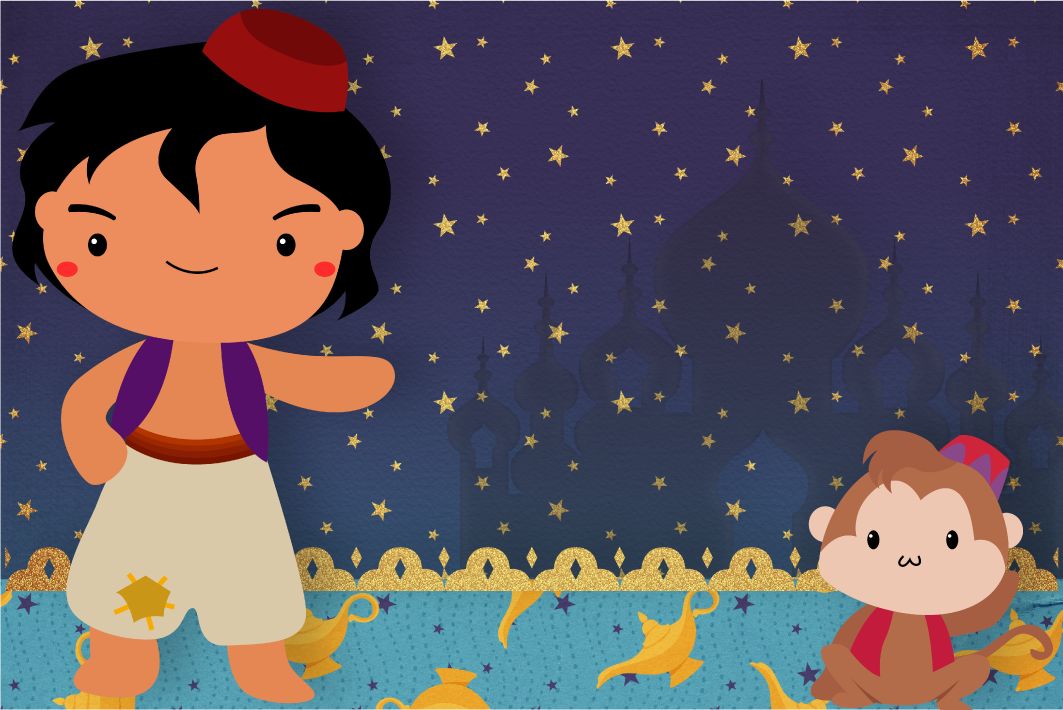 Etiqueta escolar Aladdin (3)