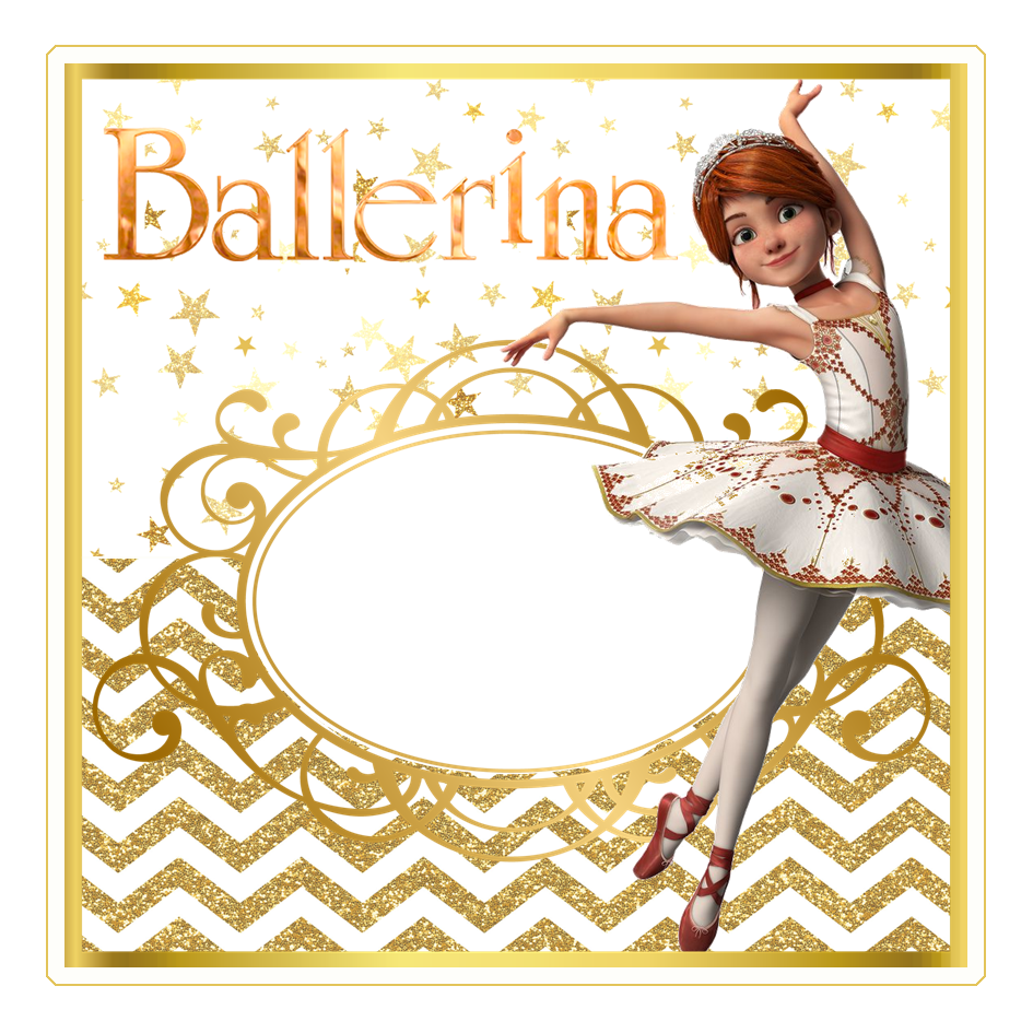 Etiqueta escolar Bailarina (1)