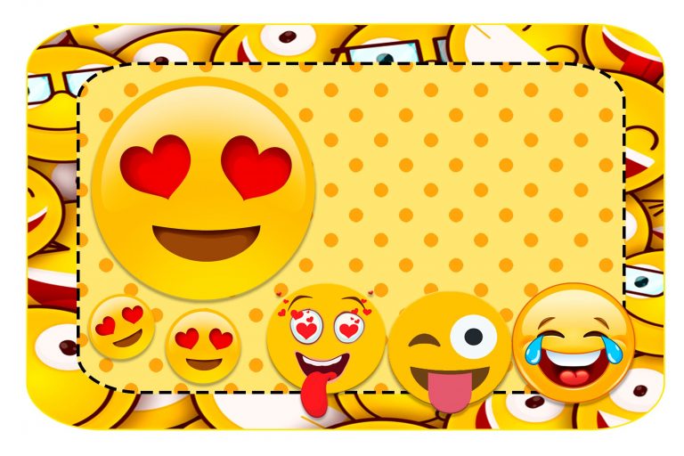 Etiqueta escolar Emoji (4) - Educarolando - Aprender brincando