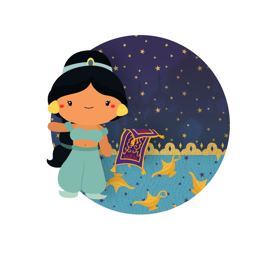 Etiqueta escolar Jasmine (1)