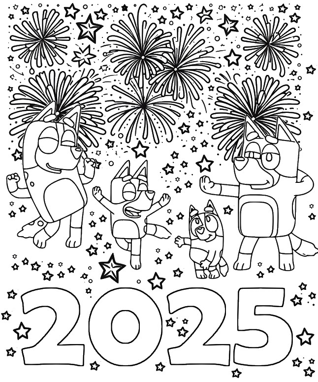 Feliz Ano Novo 2025! Bluey