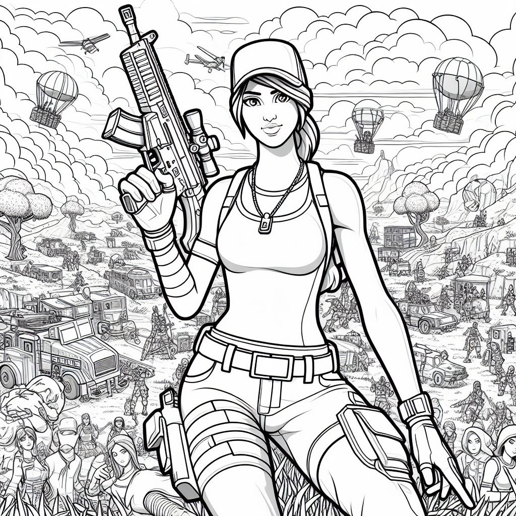 Fortnite para colorir (4)