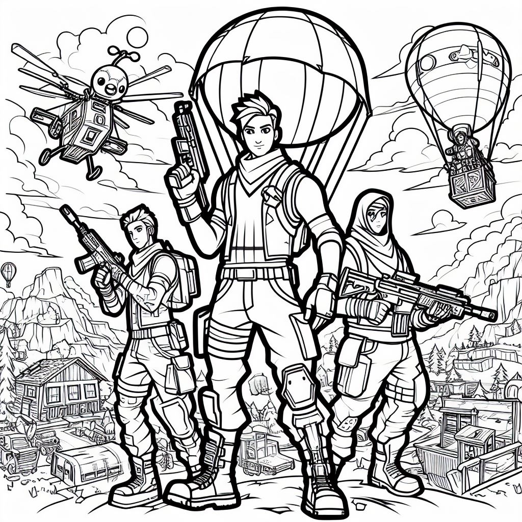 Fortnite para colorir (5)