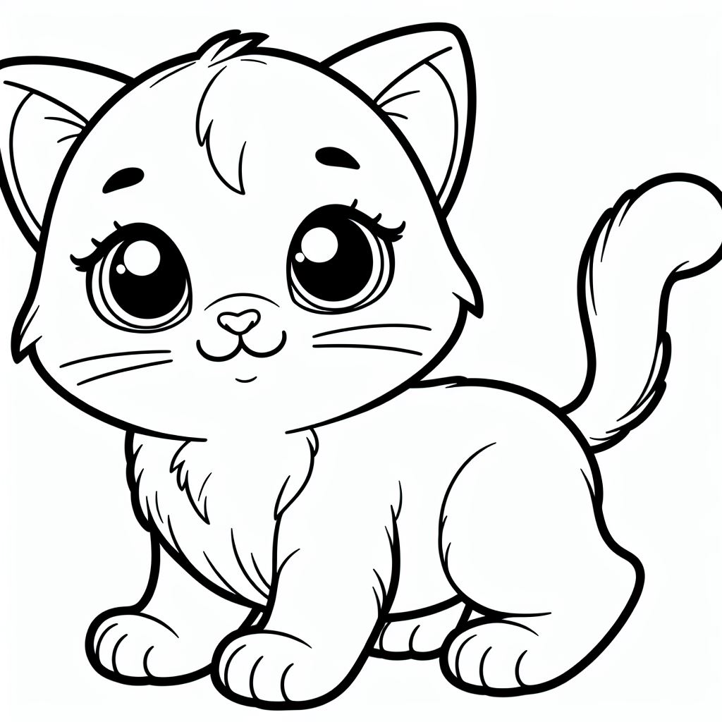 Gatinho para colorir (10)