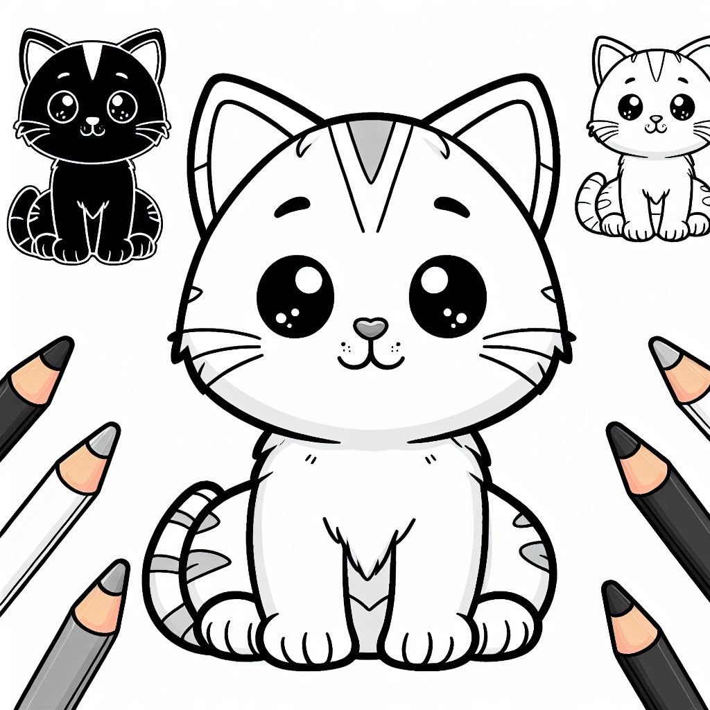 Gatinho para colorir (11)