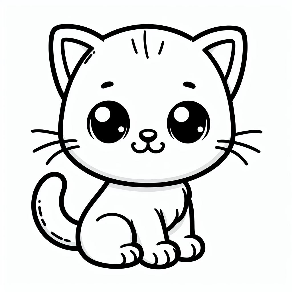 Gatinho para colorir (4)