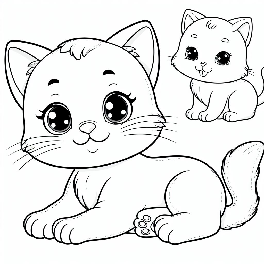 Gatinho para colorir (6)