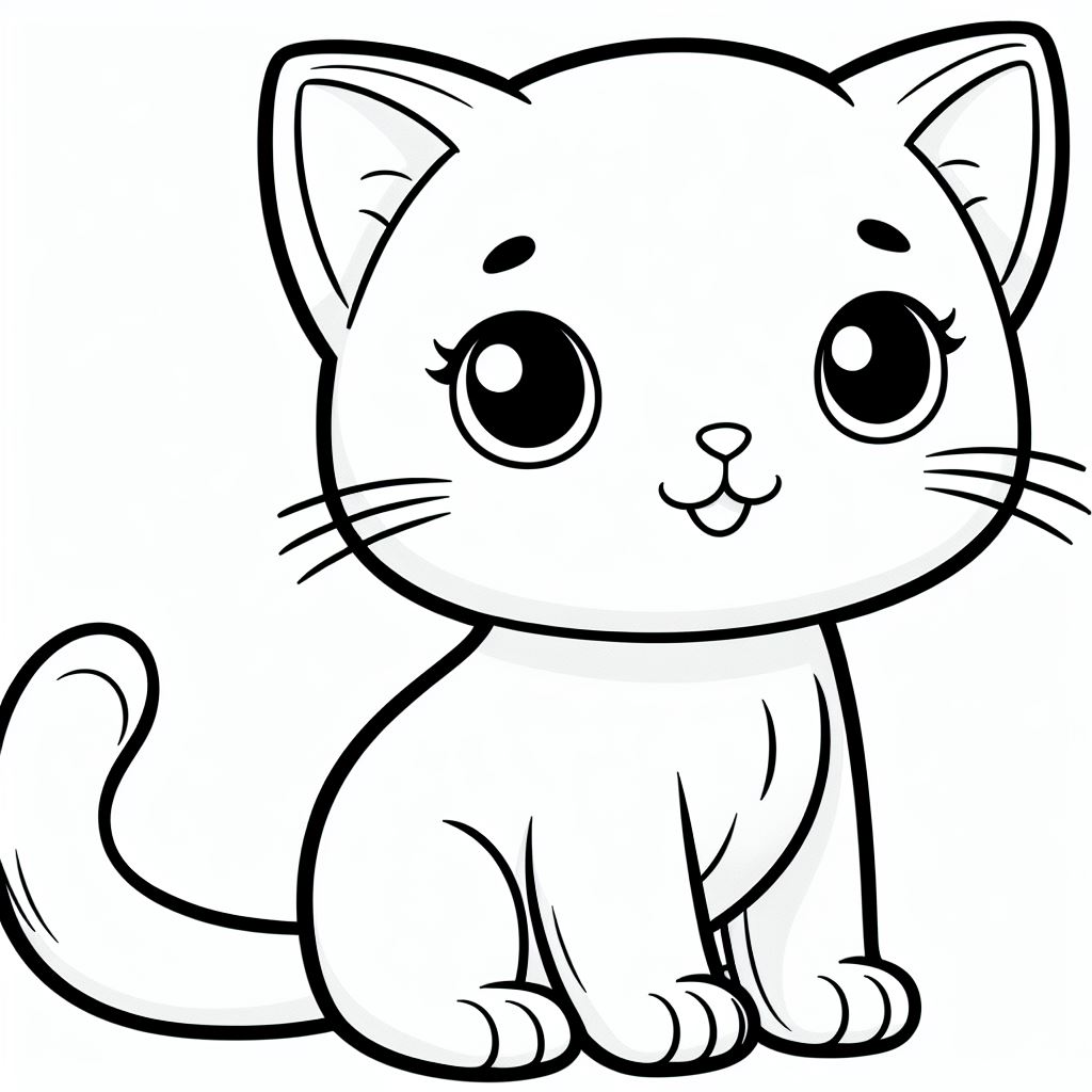 Gatinho para colorir (7)