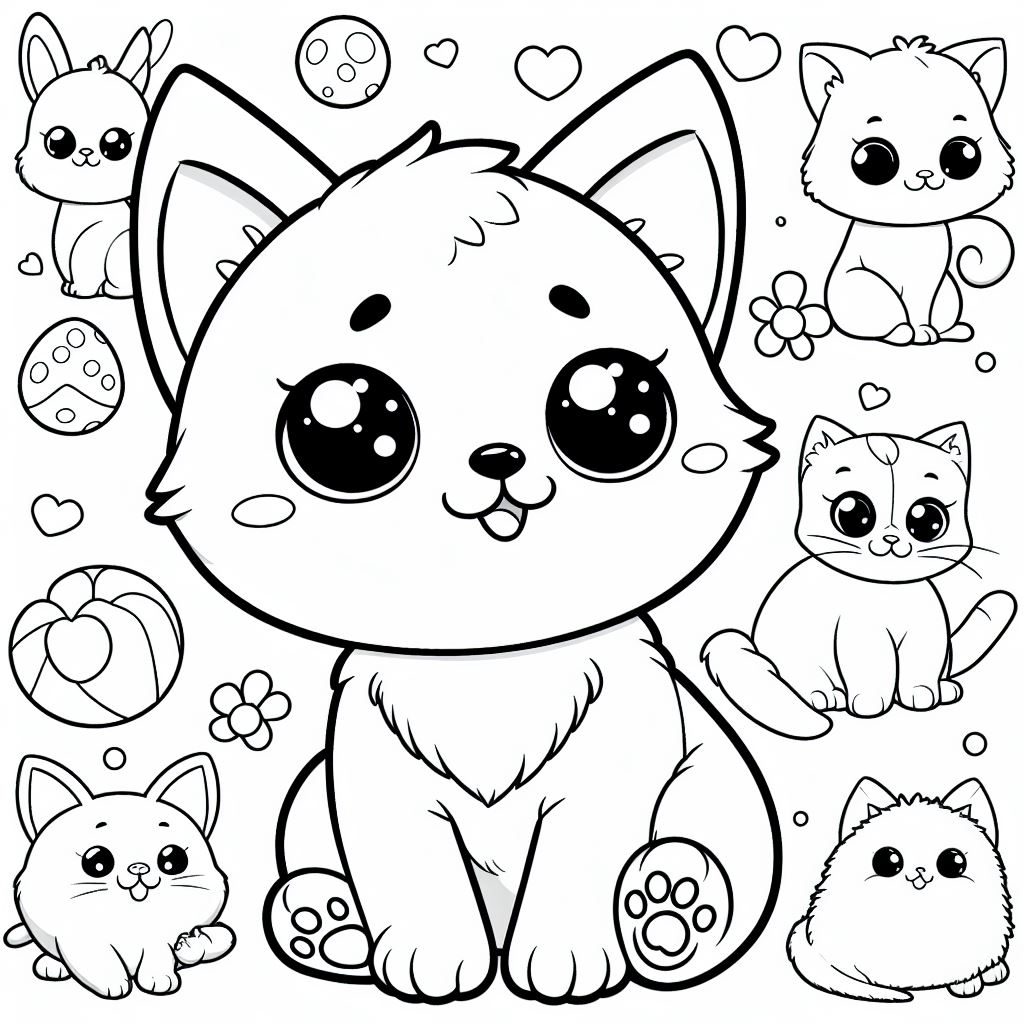 Gatinho para colorir (8)