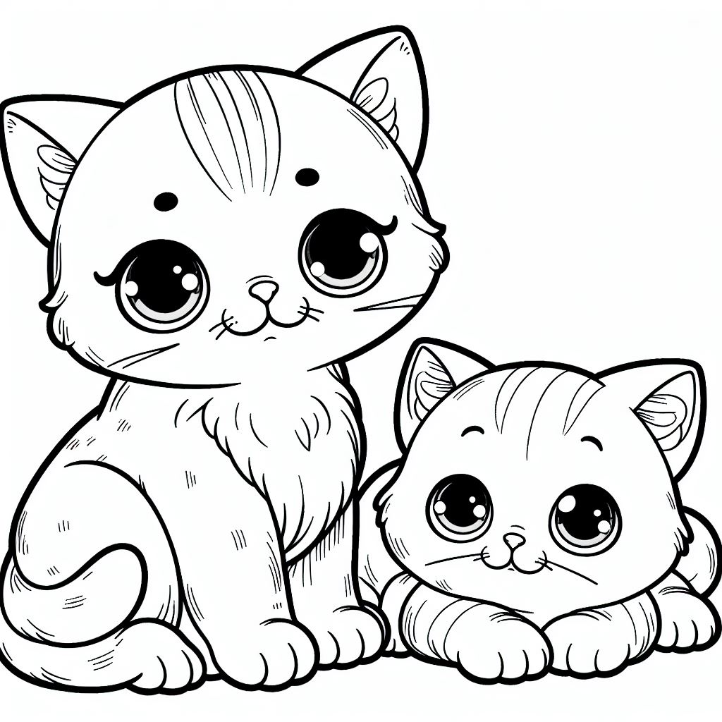 Gatinho para colorir (9)