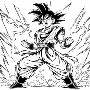 Goku para colorir (10)