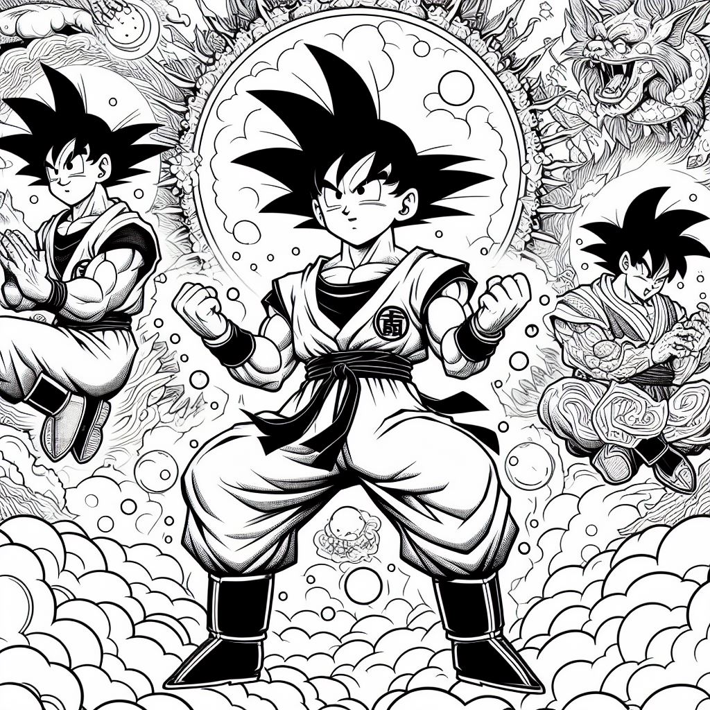 Goku para colorir (7)