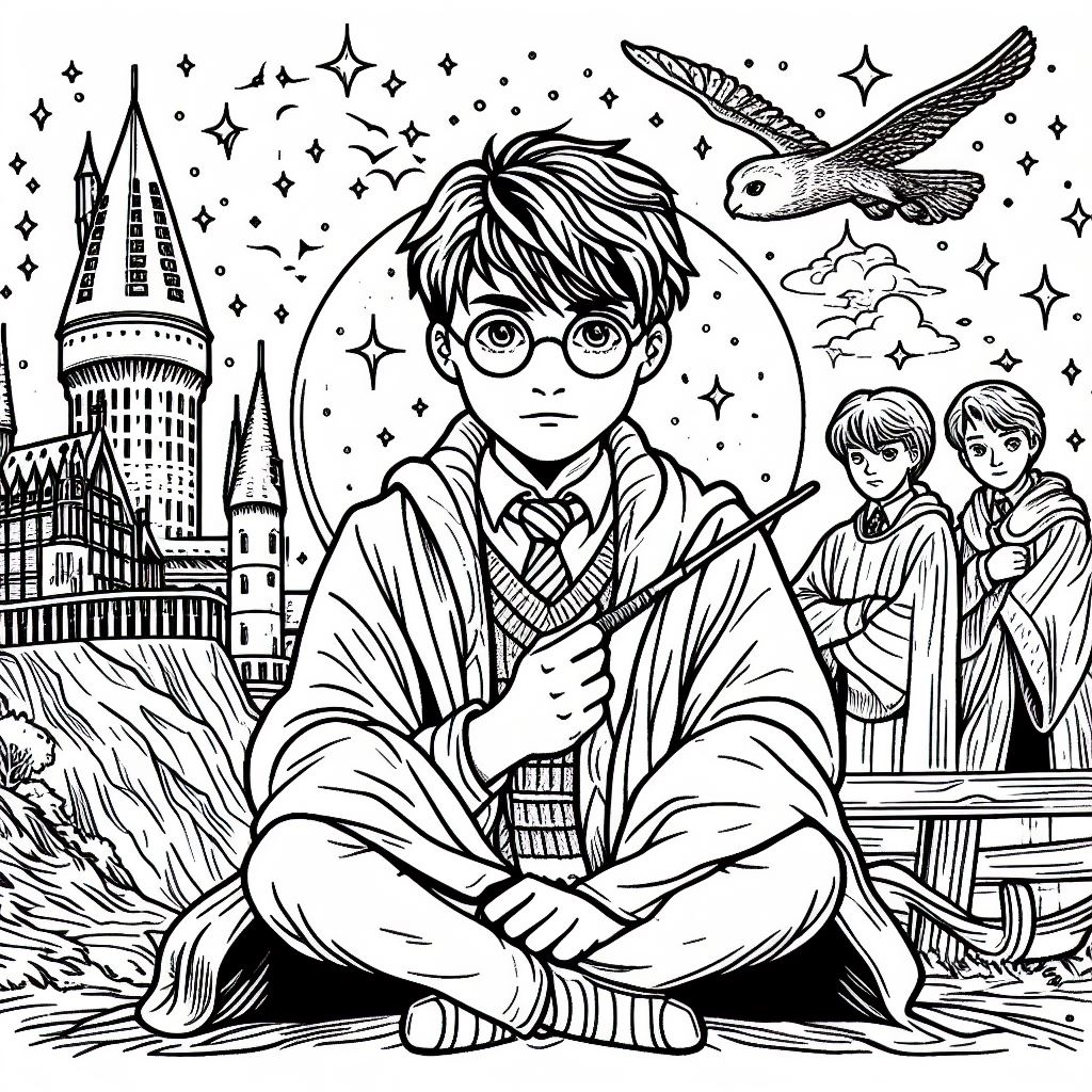 Harry Potter para colorir (2)