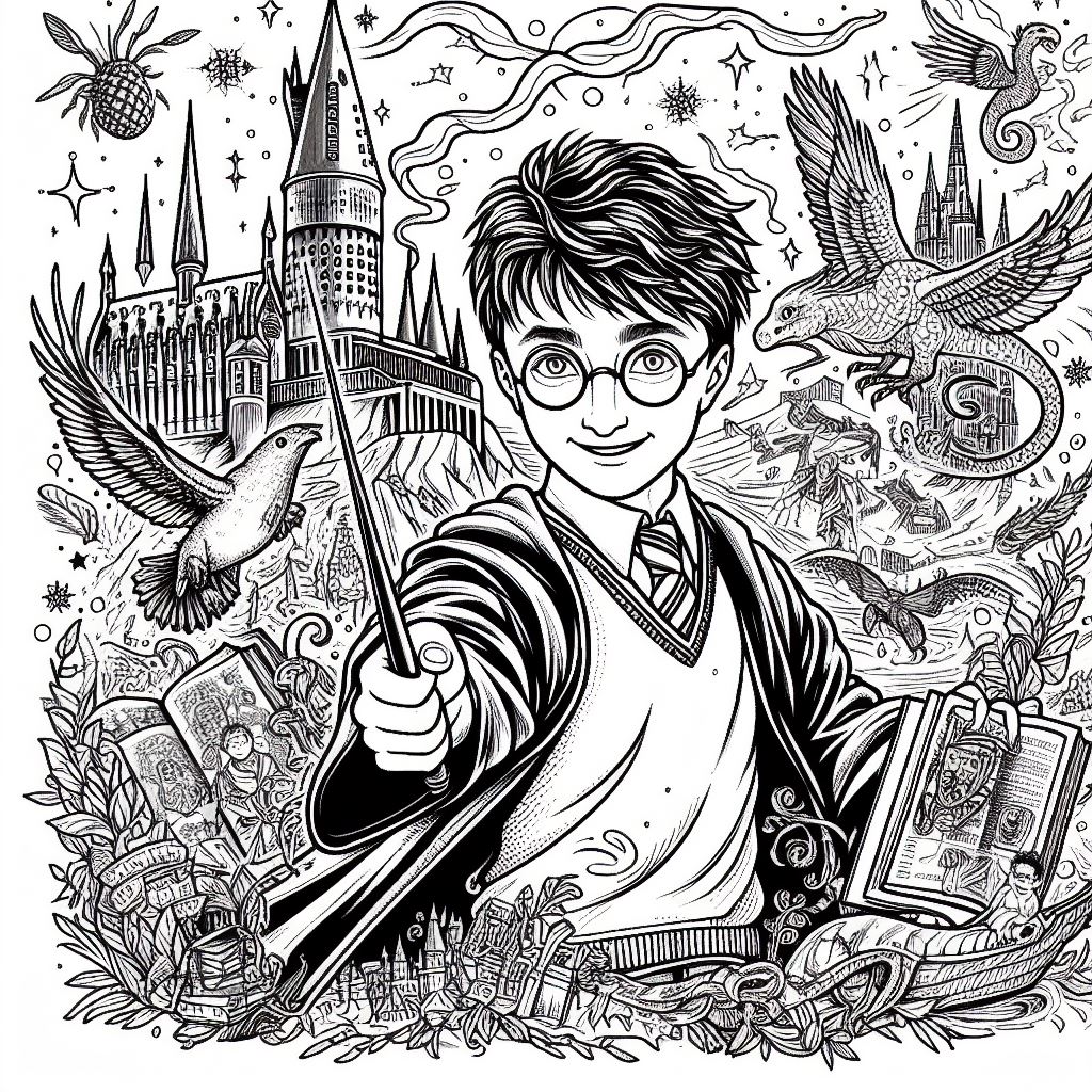 Harry Potter para colorir (3)