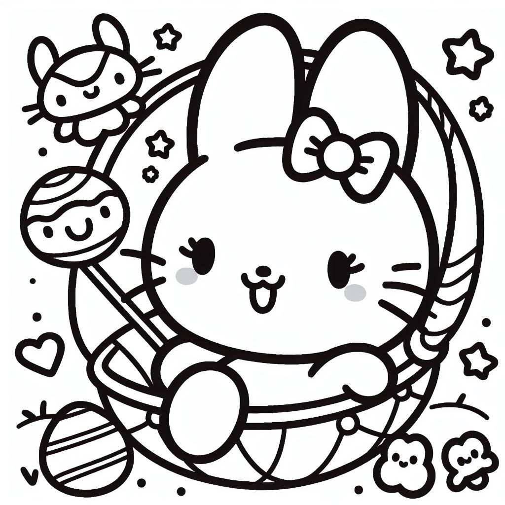 Hello Kitty para colorir (11)