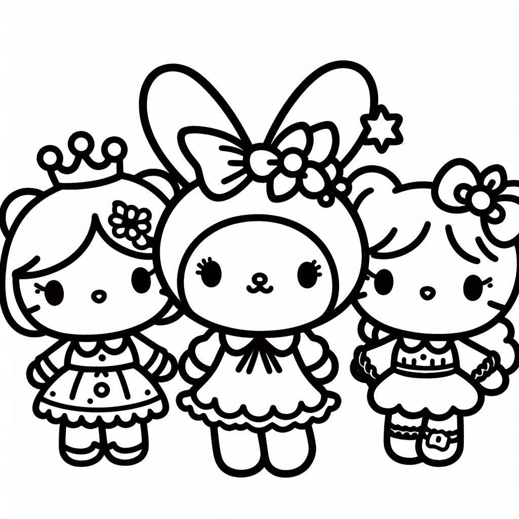 Hello Kitty para colorir (5)