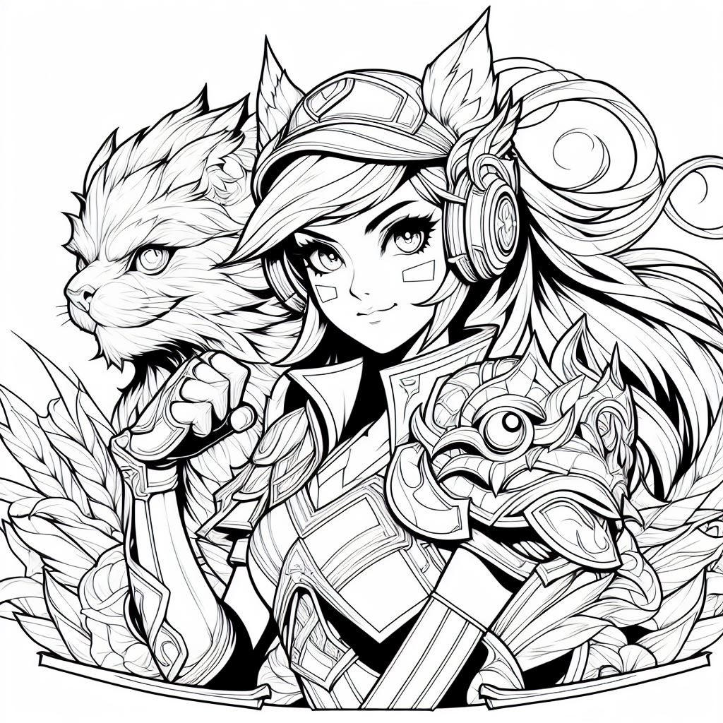 League of Legends para colorir (10)