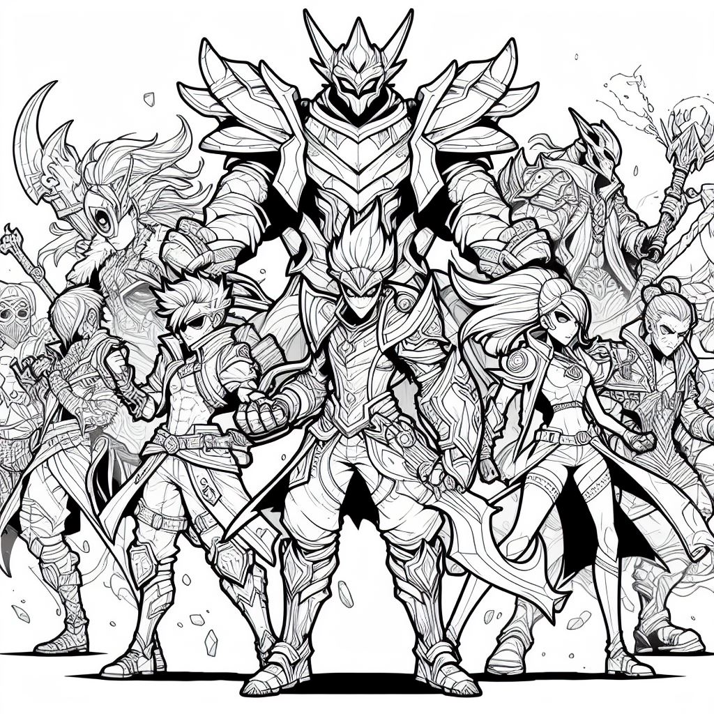 League of Legends para colorir (11)