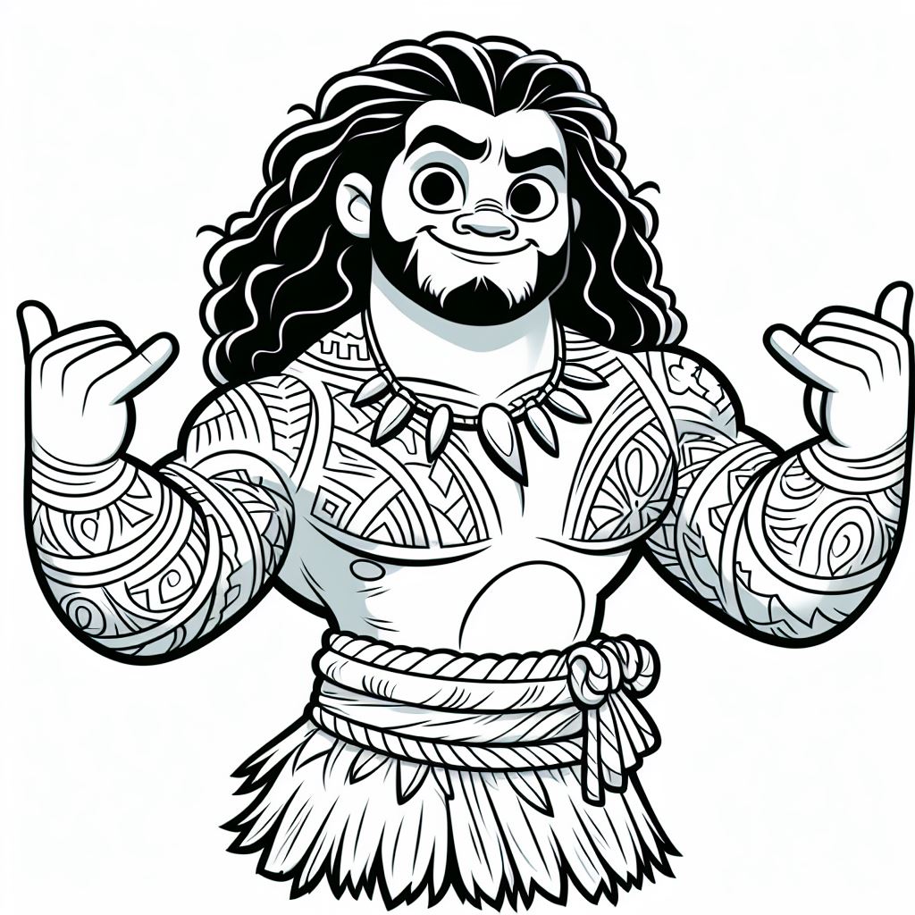 Moana para colorir (1)