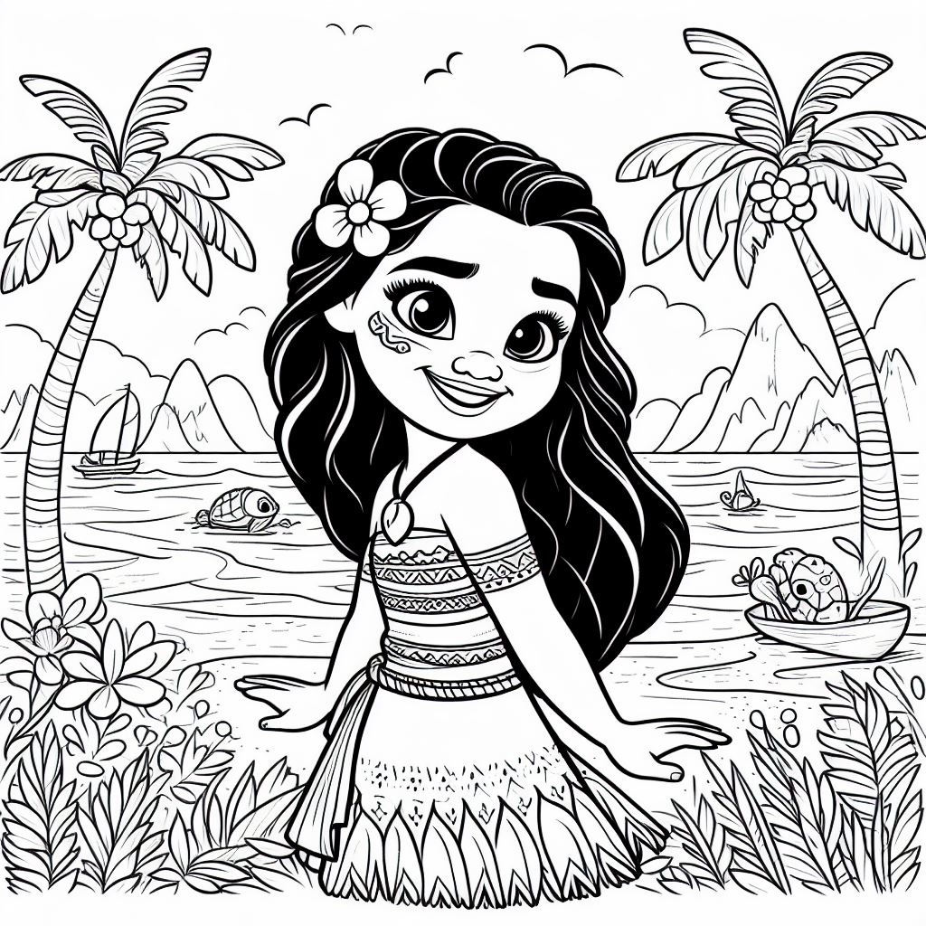 Moana para colorir (10)