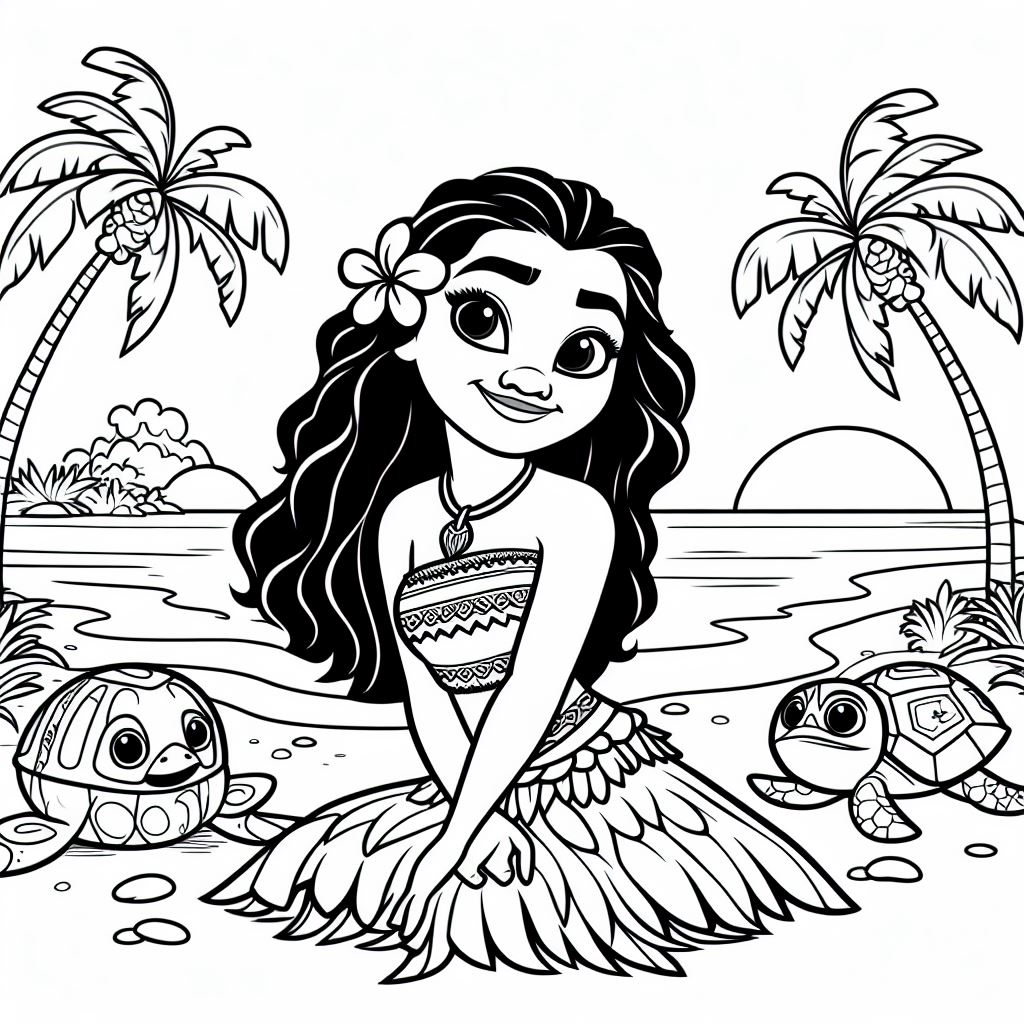 Moana para colorir (11)